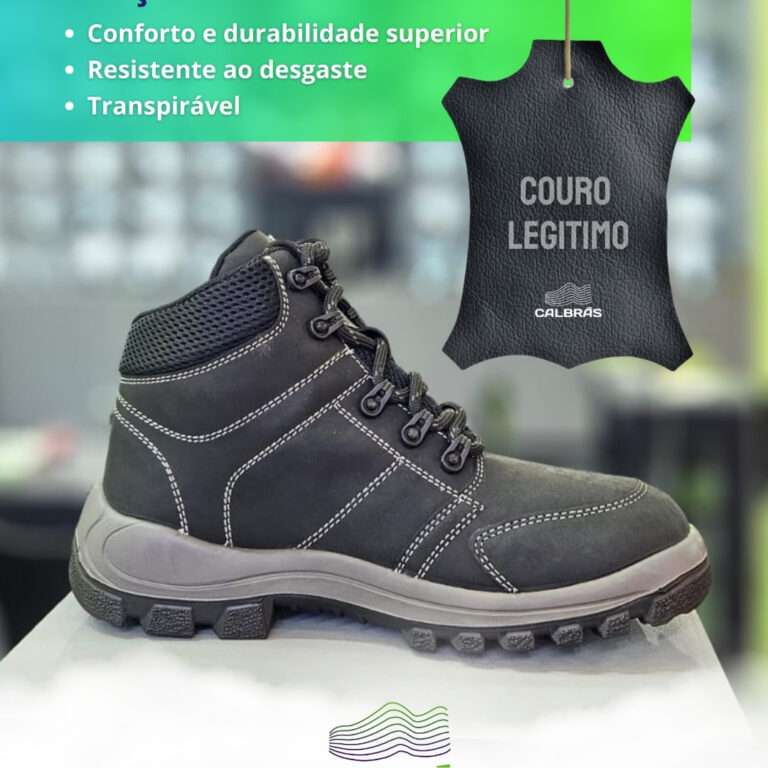 Calçados em couro legítimo